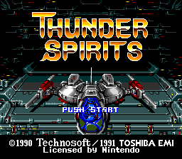 Thunder Spirits (USA) Title Screen